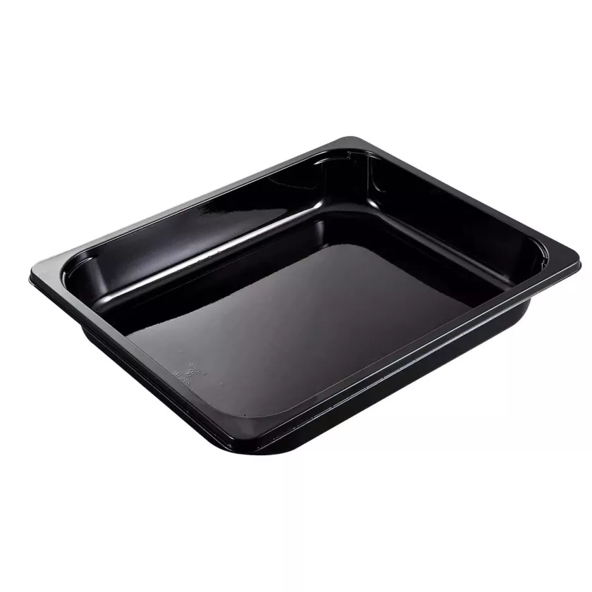 CPET 1/2 GN H49 noir 325x265x49mm 3350ml - 2325-1A (carton de 116 pièces)