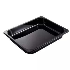 CPET 1/2 GN H49 noir 325x265x49mm 3350ml - 2325-1A (carton de 116 pièces)