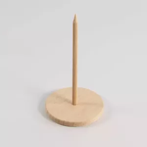 Pic kebab hetre 124x70mm pic + base ronde mini clic (carton de 100 pièces)