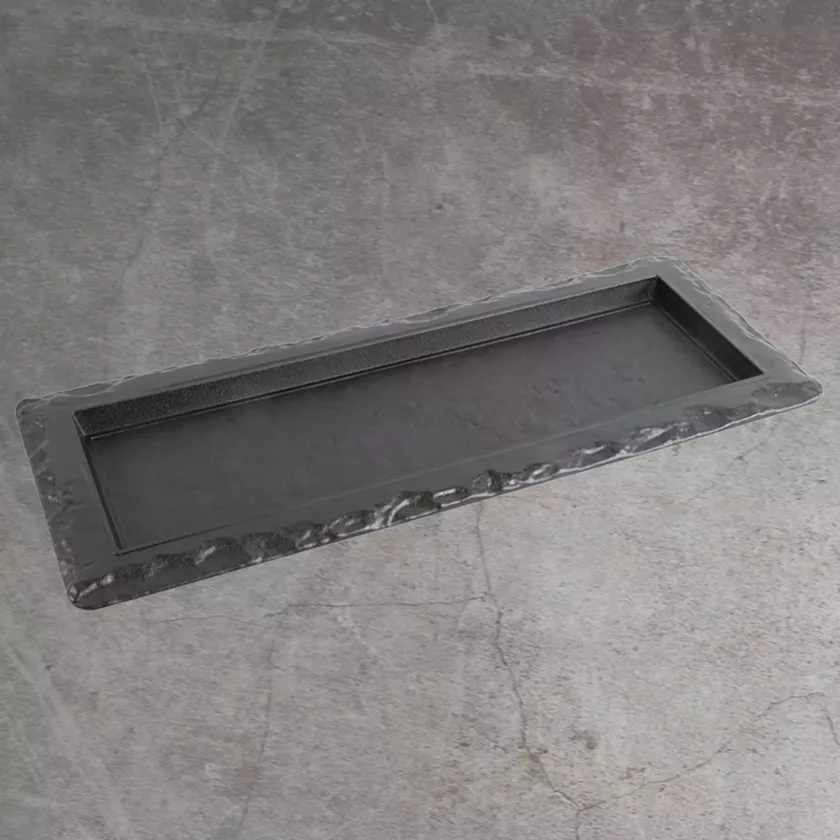 PS plat ardoise gris 420x162mm Babushka (carton de 10 pièces)
