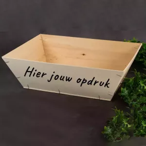 Barquette bois 10kg imprimee 430x330x140mm