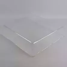 PET couvercle plateau carre 380x380mm 360x360xh80mm (carton de 32 pièces)