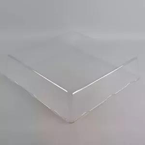 PET couvercle plateau carre 380x380mm 360x360xh80mm (carton de 32 pièces)