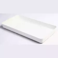 Plat Poliproof blanc 21x42x5cm
