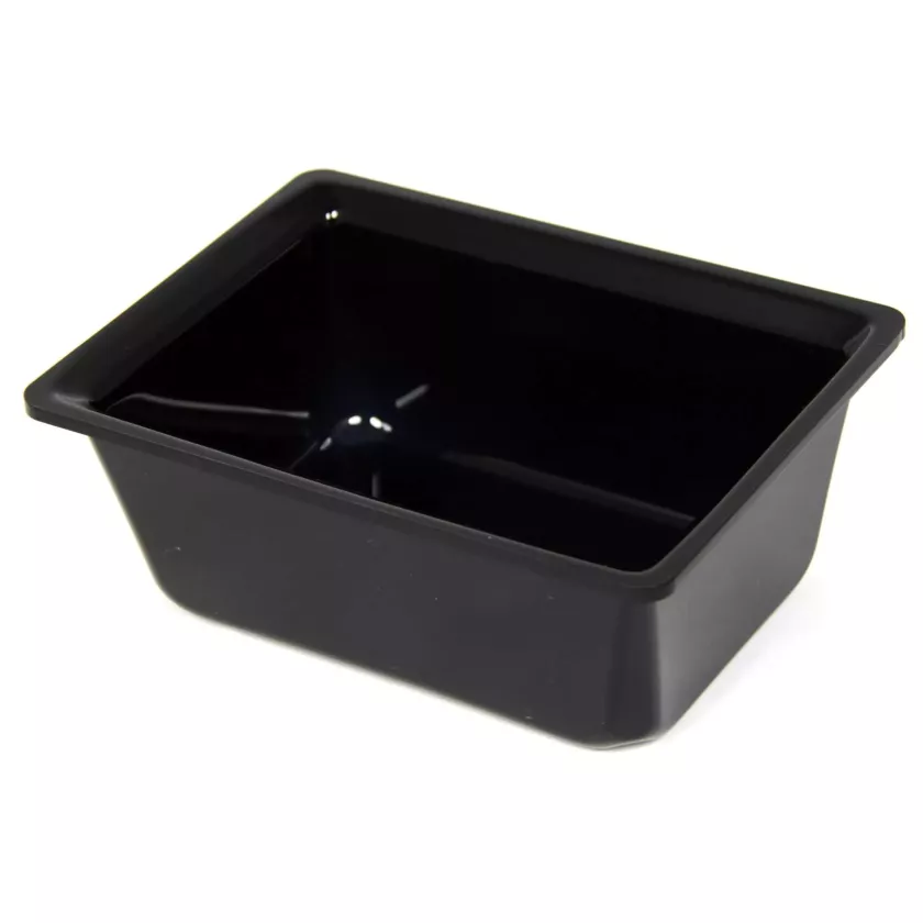 Saladier rectangle plexi noir 1kg 215x155x85mm-1L-1319