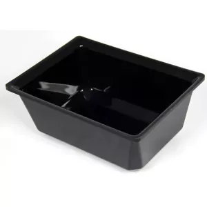 Saladier rectangle plexi noir 235x165x95mm-2L-2316