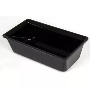 Saladier rectangle plexi noir 265x140x75mm-1,5L-2614