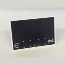 Etiquette S/PIC 9x6cm stuk noir avec bord blanc