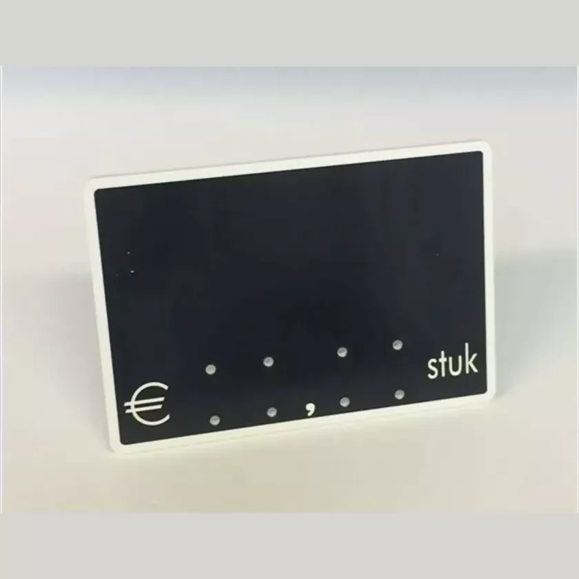 Etiquette S/PIC 9x6cm stuk noir avec bord blanc