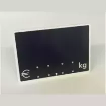 Etiquette S/PIC 9x6cm kg noir avec bord blanc