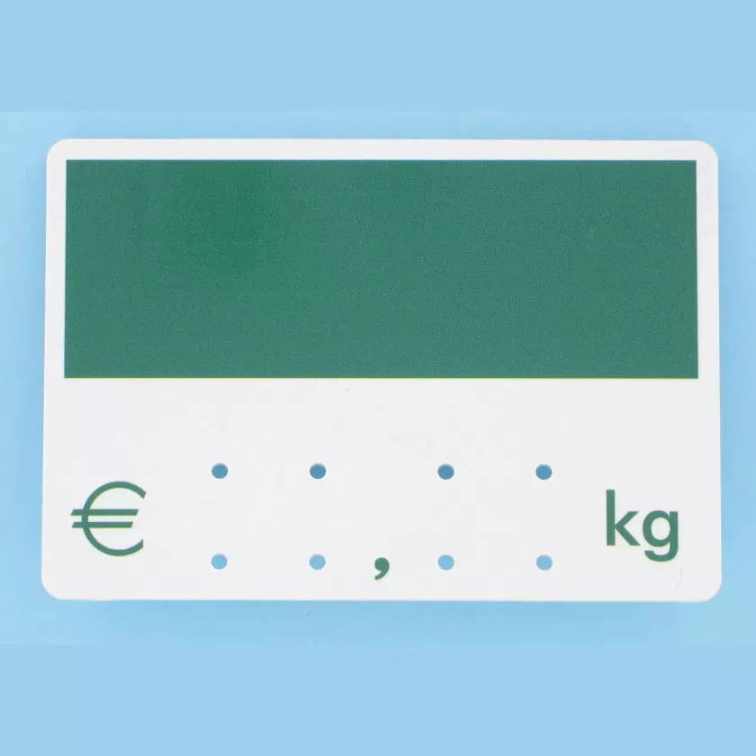Etiquette S/PIC 9x6cm kg vert 008