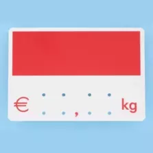 Etiquette S/PIC 9x6cm kg rouge 008