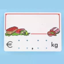 Etiquette S/PIC 9x6cm kg Logo B05