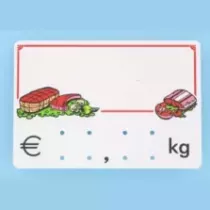 Etiquette S/PIC 9x6cm kg Logo B05