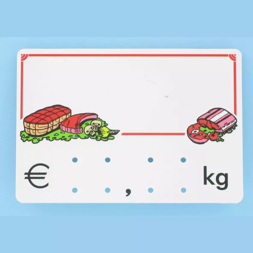 Etiquette S/PIC 9x6cm kg Logo B05