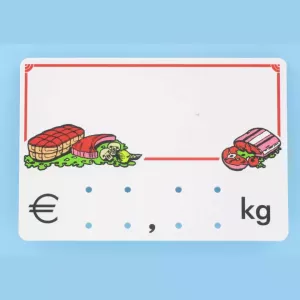 Etiquette S/PIC 9x6cm kg Logo B05