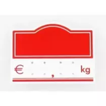 Etiquette S/PIC 9x6cm kg Logo rouge 27