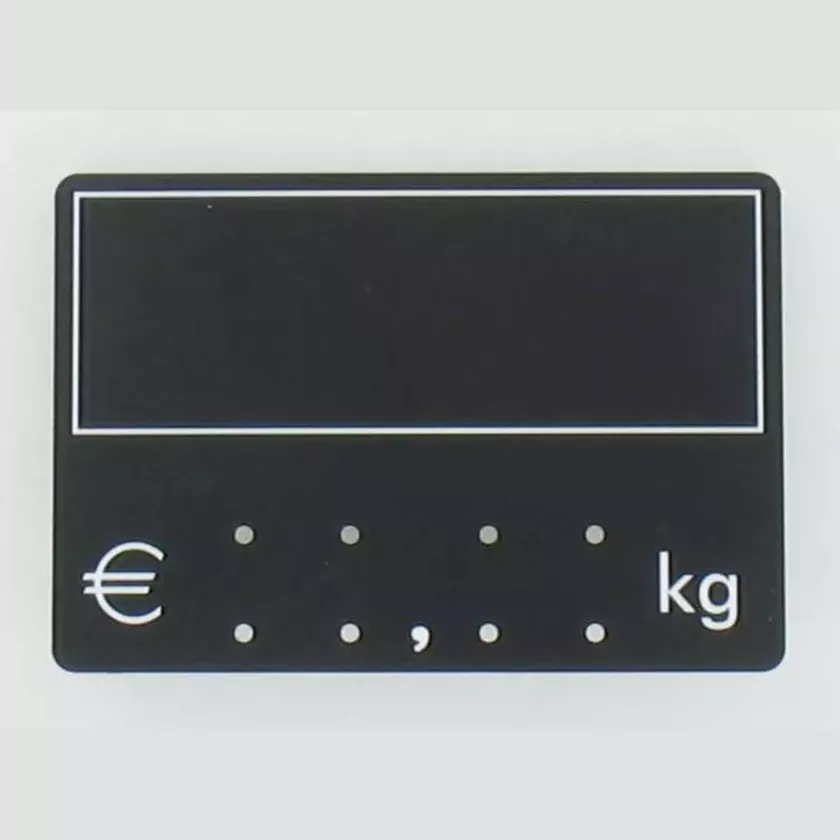 Etiquette S/PIC 9x6cm kg noir cadre blanc 001