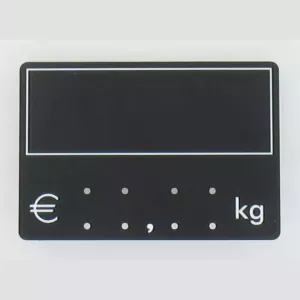 Etiquette S/PIC 9x6cm kg noir cadre blanc 001