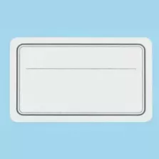 Etiquette S/PIC ligne noir 10x6cm pvc (paquet de 50 pièces)