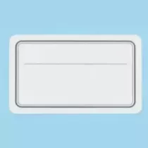Etiquette S/PIC ligne noir 10x6cm pvc (paquet de 50 pièces)