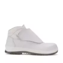 Soulier haut lacet velcro 46 blanc Sixton