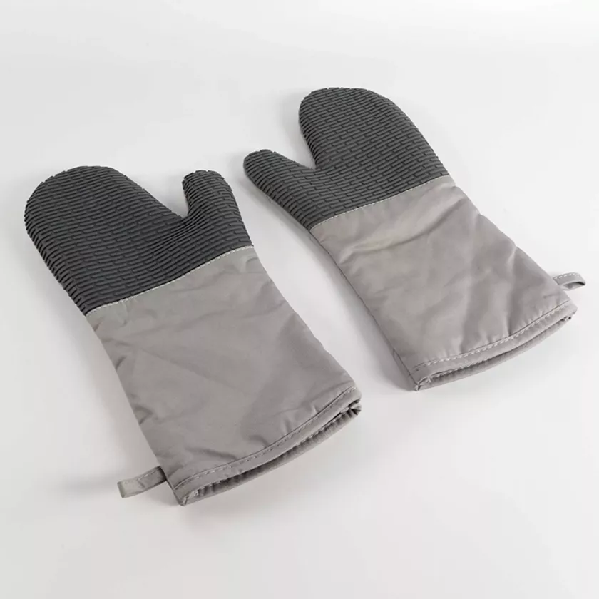 Gant de cuisine silicone-coton 35x19cm