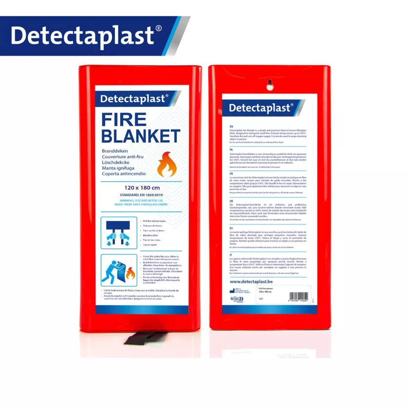 Couverture anti-feu avec etui pour suspension 120x180cm Detectaplast